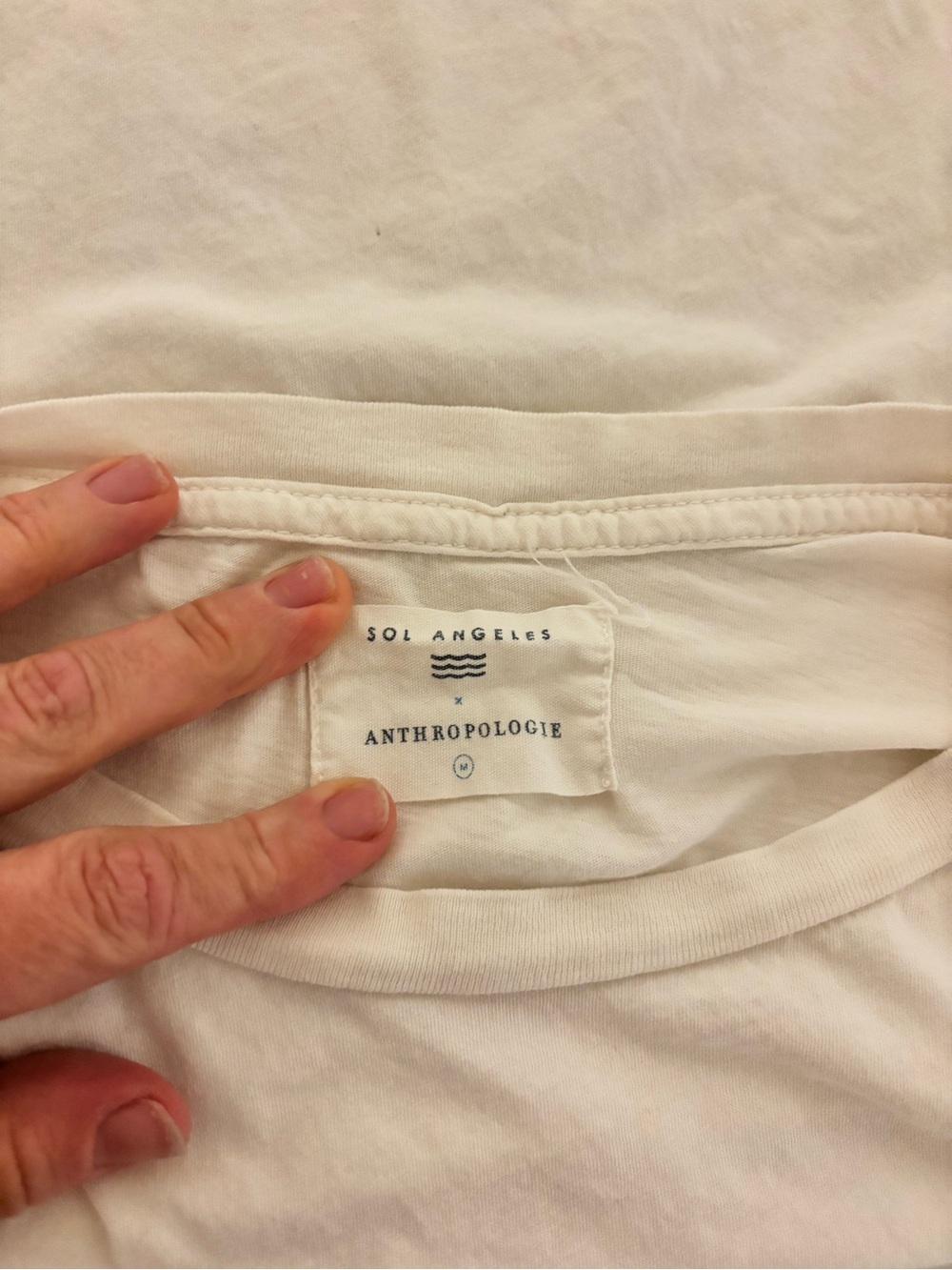 Sol Angeles x Anthropologie White Amour Ombre Graphic T-Shirt Medium - Picture 3 of 4